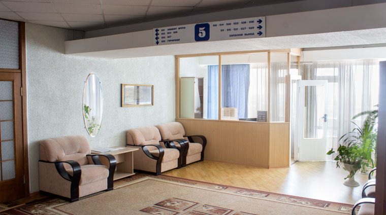 Холл 5 этажа главного корпуса санатория Родник. Пятигорск