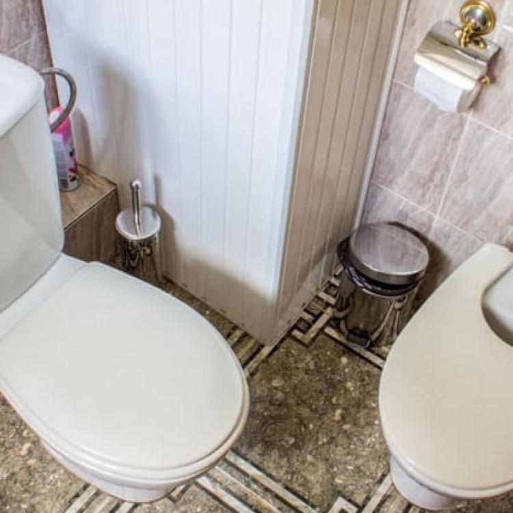 Совмещенный санузел с ванной в 2 местном 2 комнатном Люксе, Корпус В санатория Родник в Пятигорске